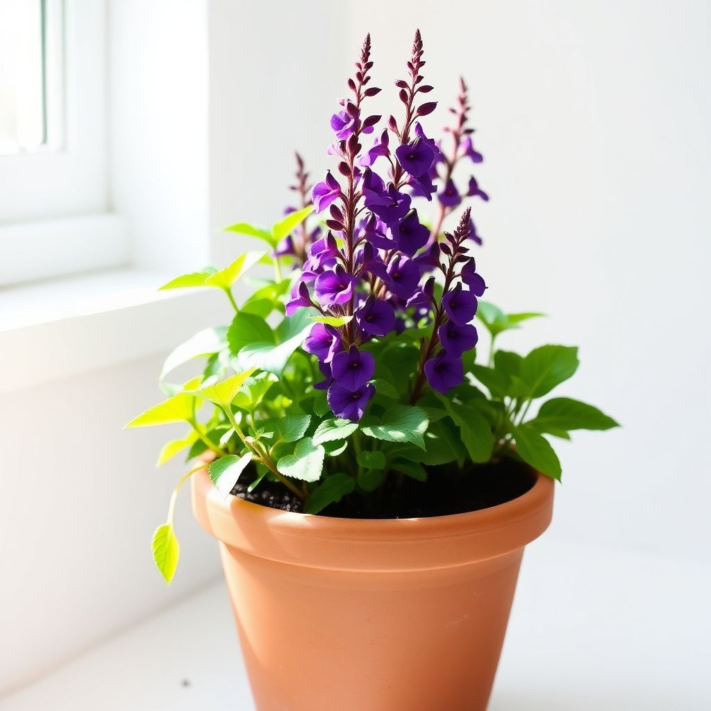Salvia Splendens Sizzler Purple Seeds for Planting Butterfly Garden Window Planters