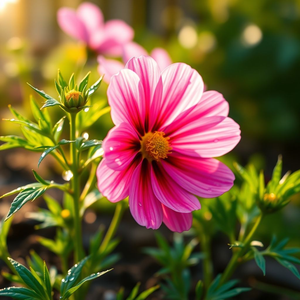 Cosmos Bicolor Flower seeds for Planting Shade Tolerant Heirloom & GMO Free Seeds for Home Garden