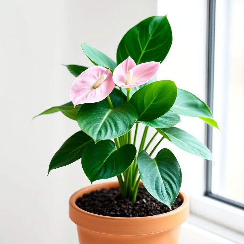 Anthurium Andraeanum Seeds - Easy Planting for Soft Pale Pink Blooms