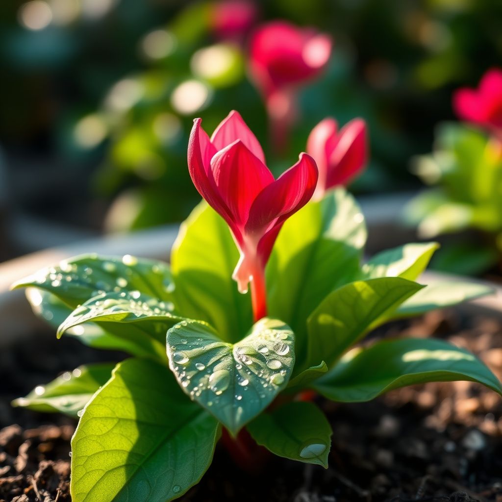 Burgundy Cyclamen Flower seeds for Planting Fragrant Blossoms Heirloom & GMO Free Seeds for Home Garden 
 
 Sale