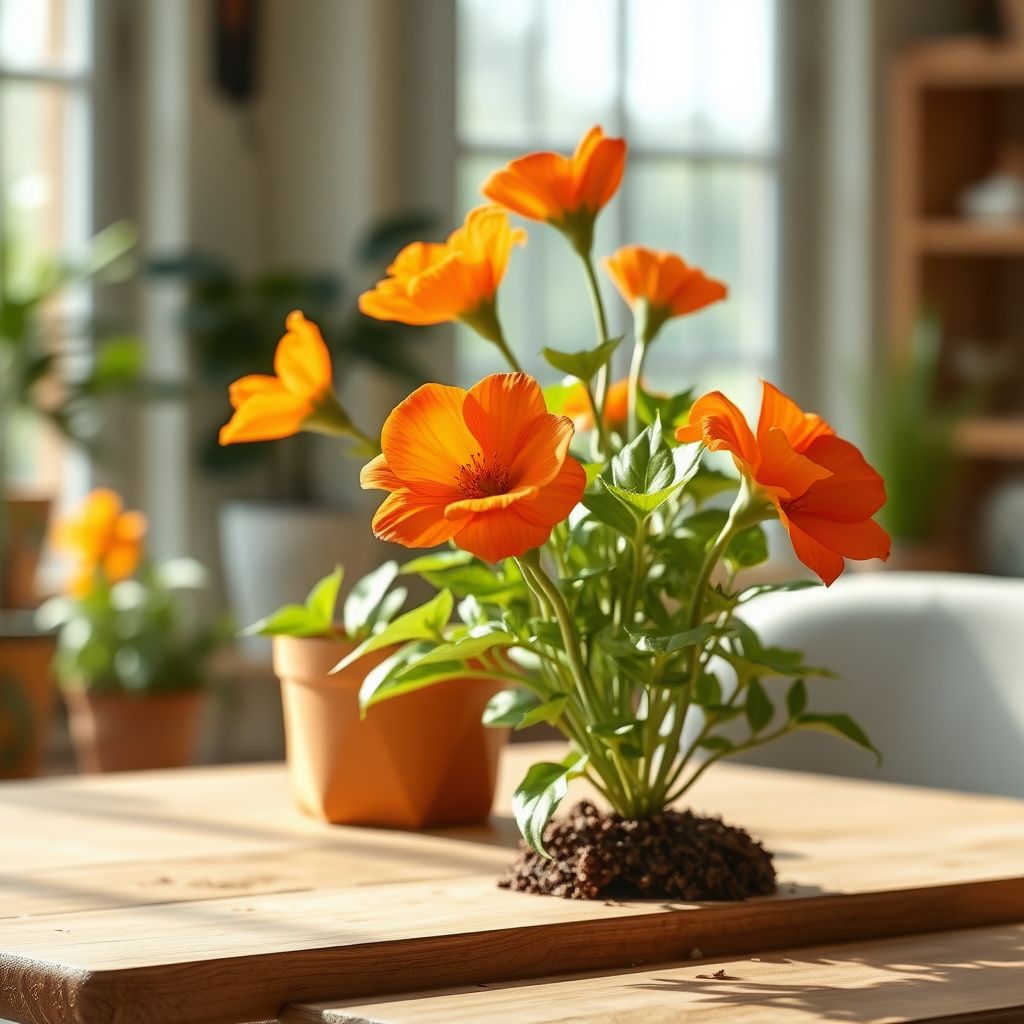 Eustoma Flower Seeds for Planting - Vibrant Orange Blooms for a Beautiful Garden