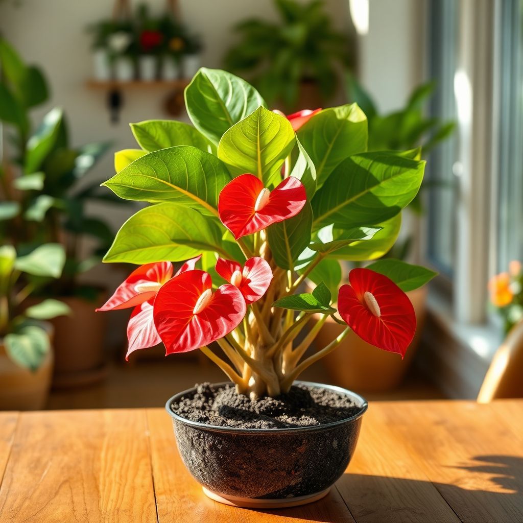 Anthurium Bonsai Flower seeds for Planting Colorful Display Heirloom & GMO Free Seeds for Home Garden