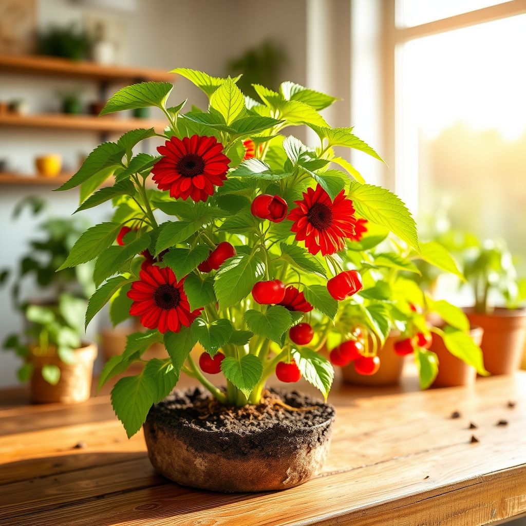 Cherry SunFlower seeds for Planting Seasonal Bloomer Heirloom & GMO Free Seeds for Home Garden