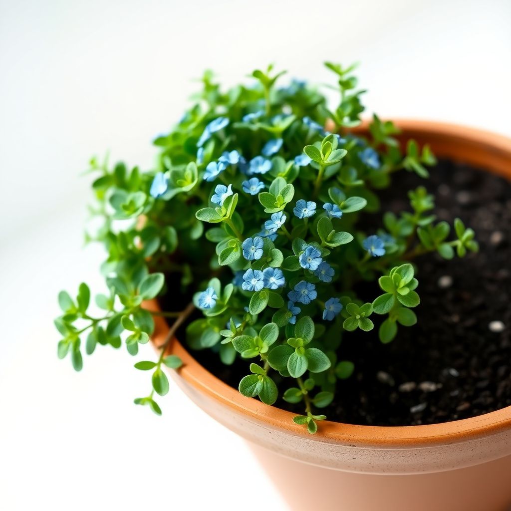 Blue Creeping Thyme Flower Seeds for Planting – Heirloom Non-GMO Seeds with High Germination for Organic Garden Ground Cover