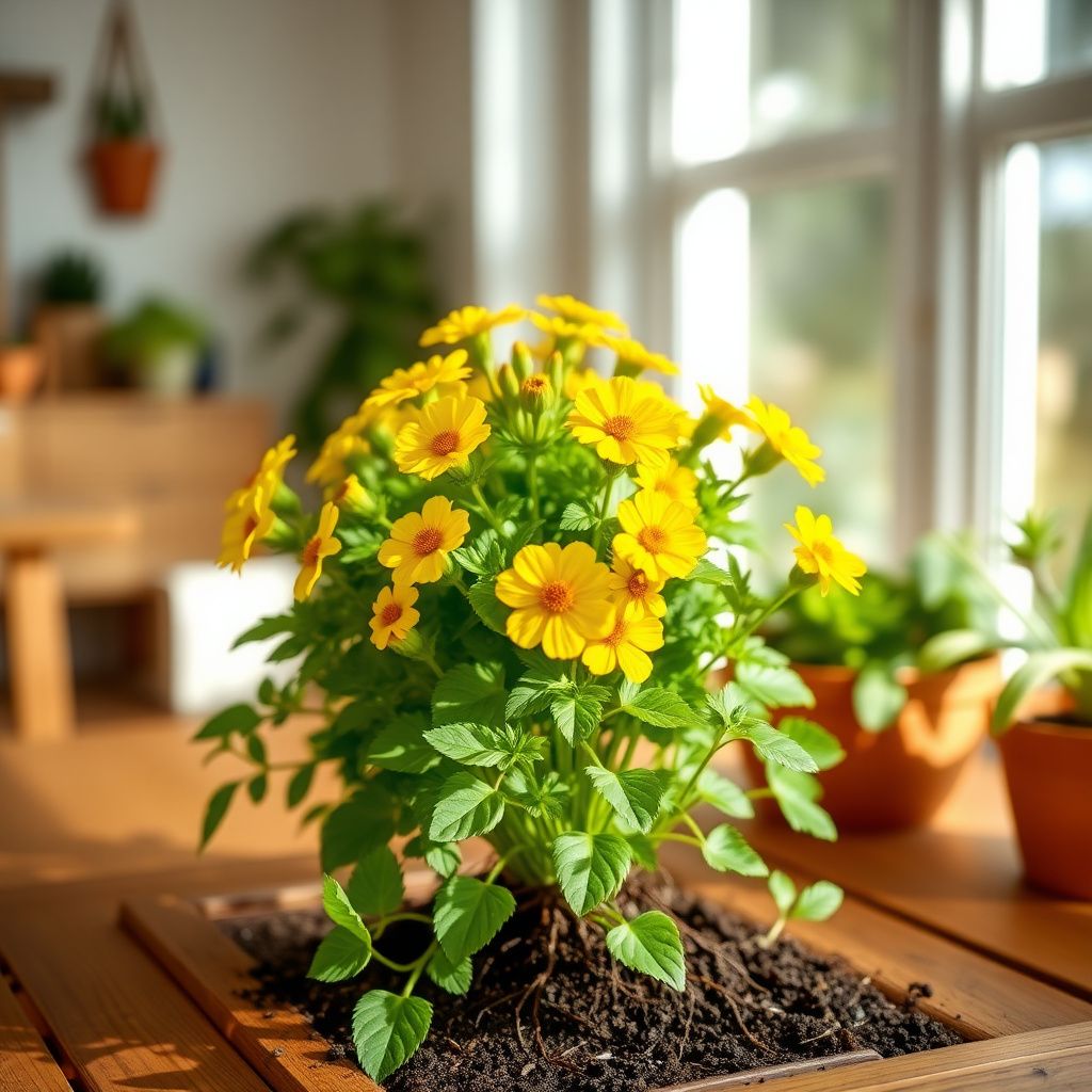 Yellow Tagetes Minuta Flower seeds for Planting - Drought Tolerant, Heirloom & GMO Free Seeds for Home Garden