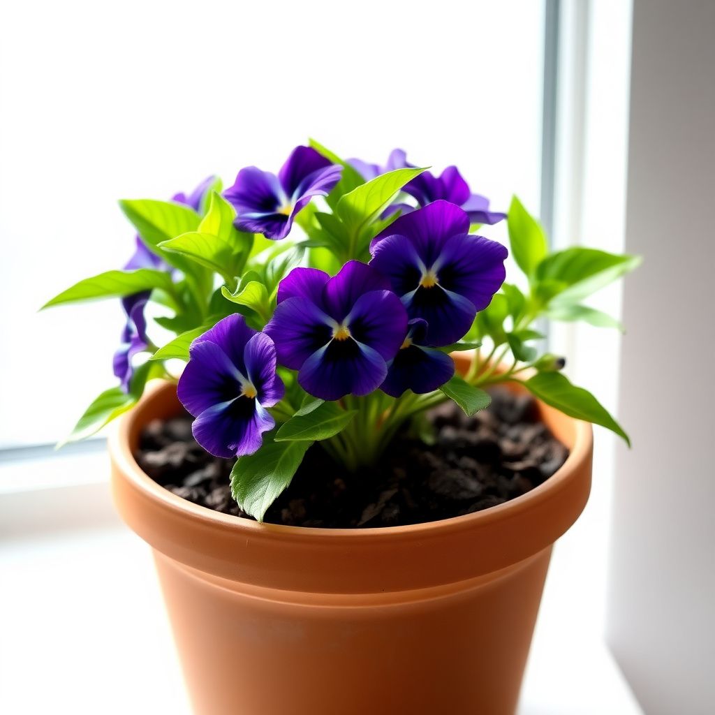 Pansy Blue Flower seeds for Planting - Wildflower Mix, Heirloom & GMO Free Seeds for Home Garden