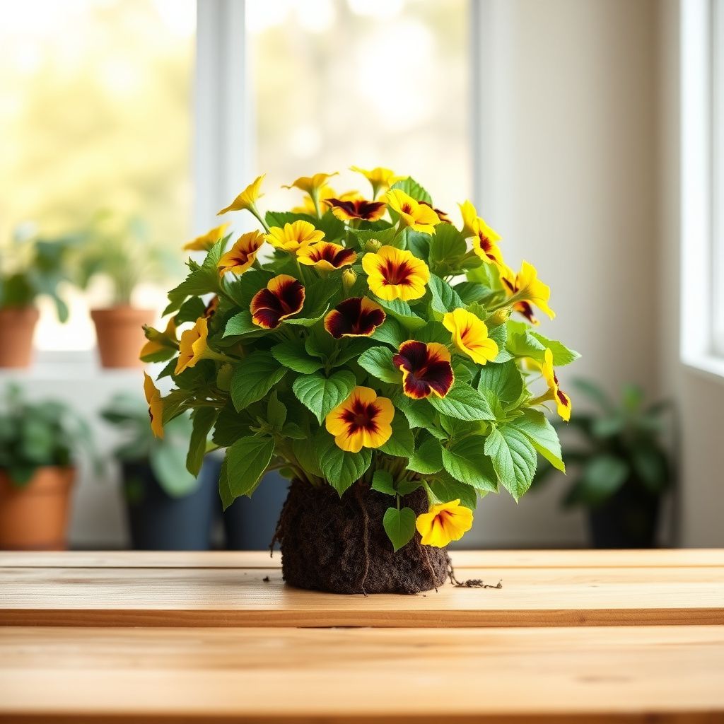 Yellow With Black Playmates Petunia Seeds