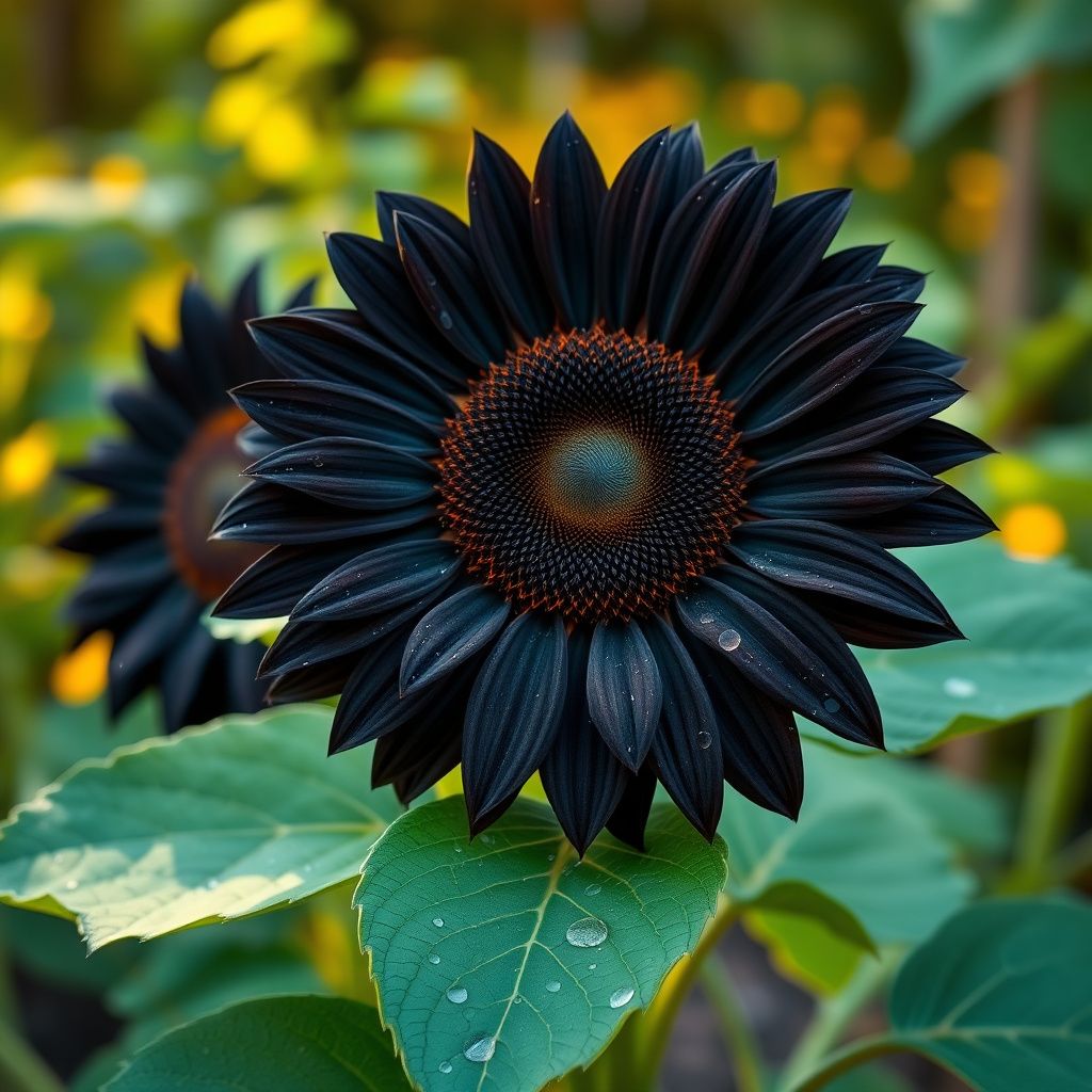 Black Sunflower Flower seeds for Planting - Perfect for Borders, Heirloom & GMO Free Seeds for Home Garden