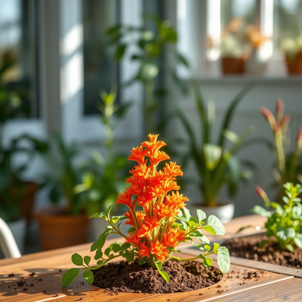 Celosia Fresh Look Orange Seeds for Planting flower bed garden