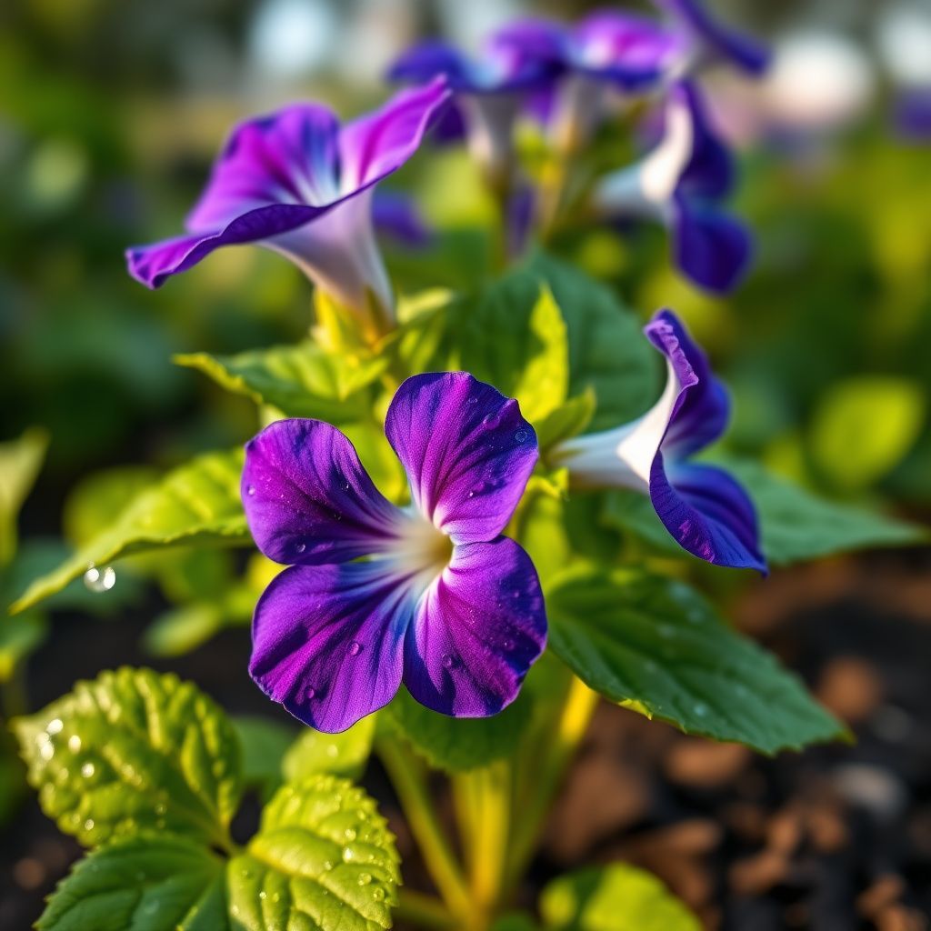 Blue Phantom Petunia Seeds – Heirloom Non-GMO Long Bloom Flowers for Home Garden Planting