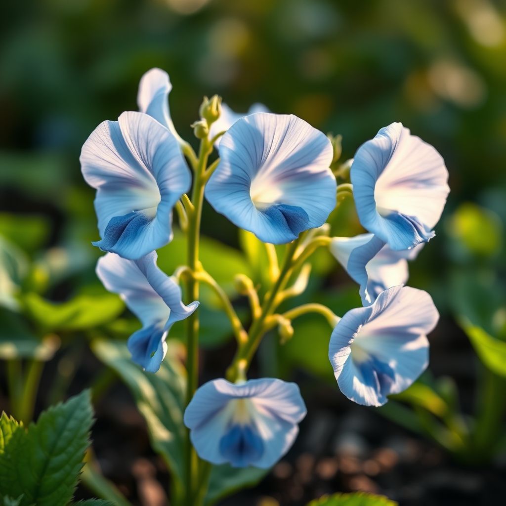Sweet Pea Flower Seeds in Light Blue for Creating Fragrant Gardens