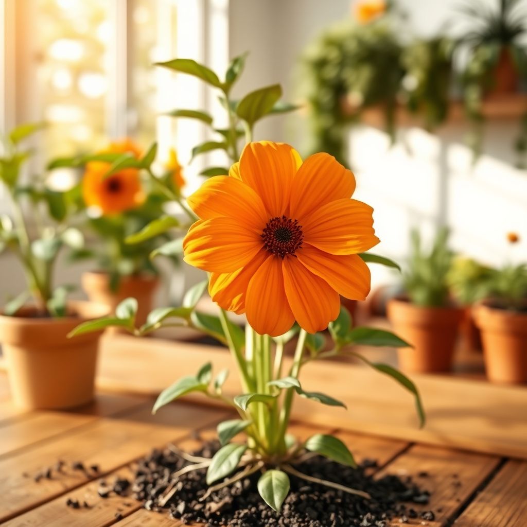 Orange Somnifera Flower seeds for Planting - Bright Blooms, Heirloom & GMO Free Seeds for Home Garden