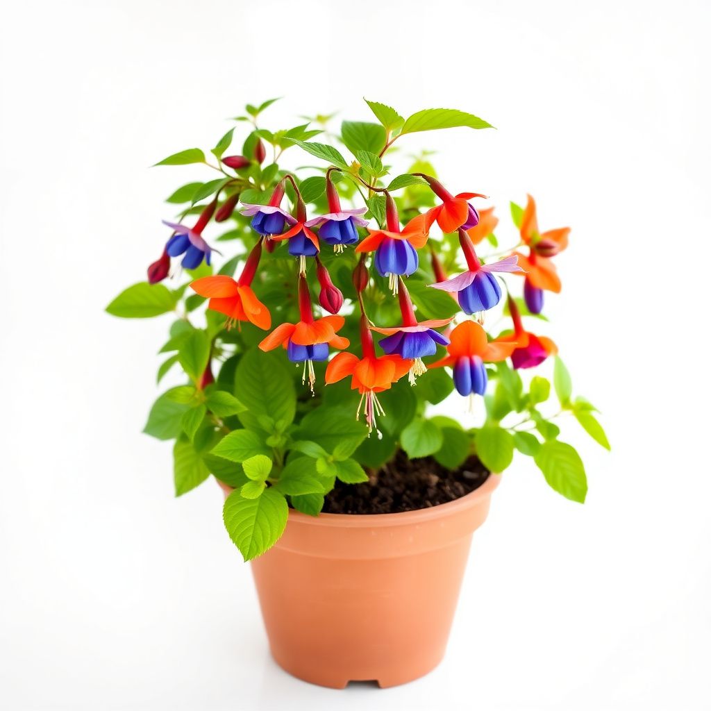 Orange Blue Fuchsia Hybrida Flower seeds for Planting Colorful Display Heirloom & GMO Free Seeds for Home Garden
