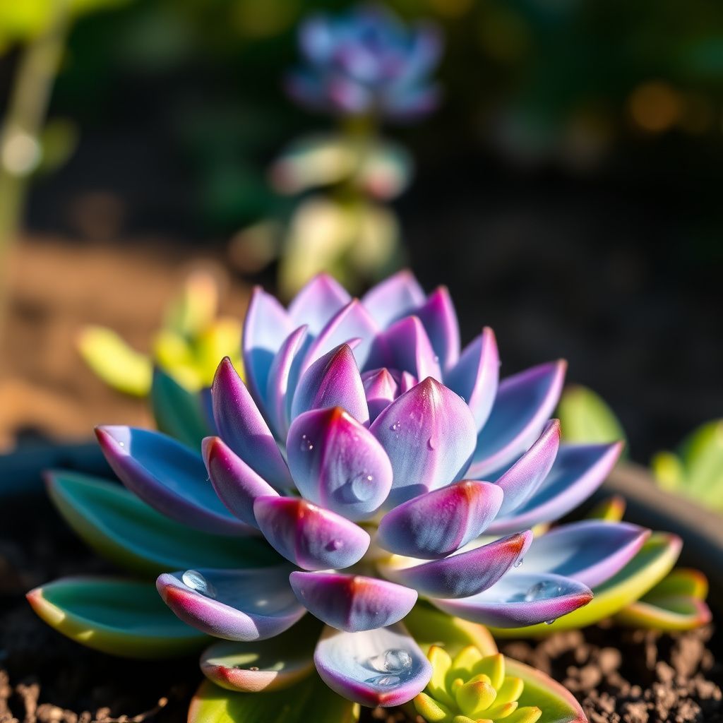 Blue & Purple Succulent Flower Seeds for Planting - Easy Grow Garden Seeds