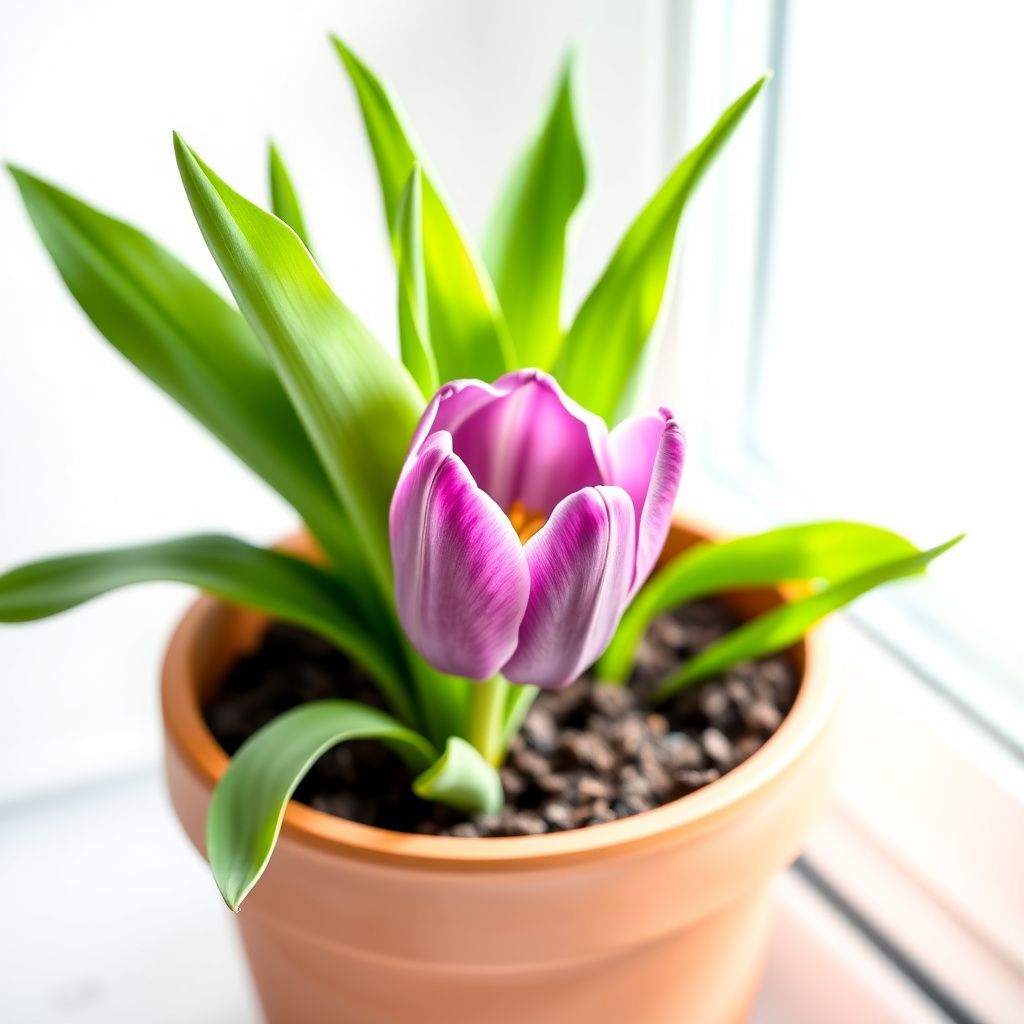 Purple Odorous Tulip Flower seeds for Planting - Compact Growth, Heirloom & GMO Free Seeds for Home Garden