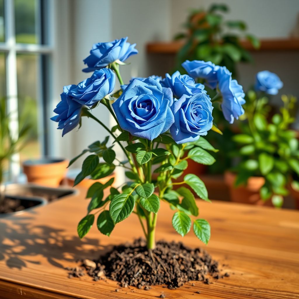 Blue Rose Flower Seeds  Cultivate Unique Blooms in Your Garden