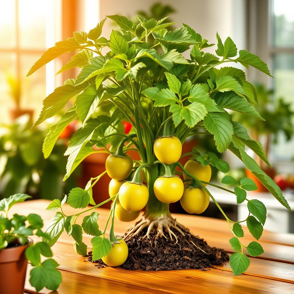 Pineapple Tomatillo Seeds for Rare Yellow Fruits, Eastern European Variety
