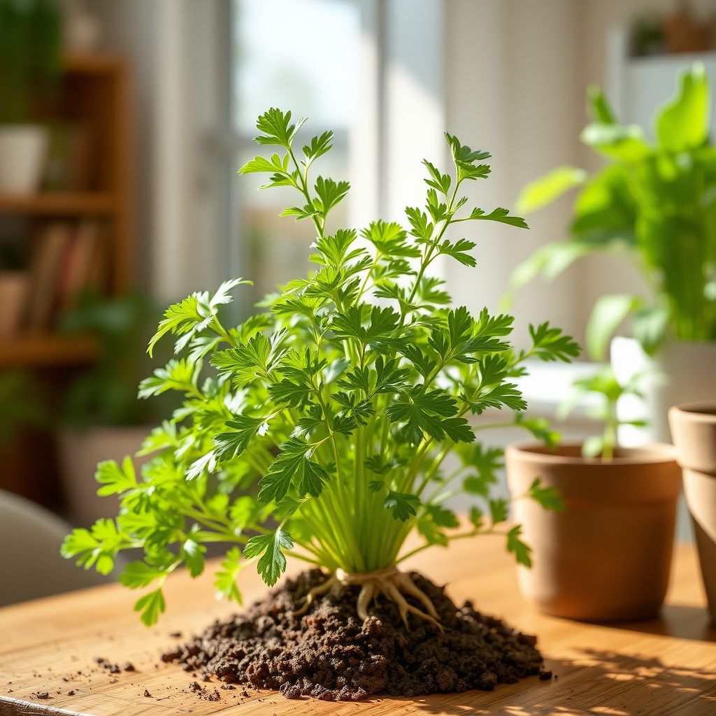 Hamburg Root Parsley Seeds (Petroselinum Cr. tuberosum) for Dual-Use