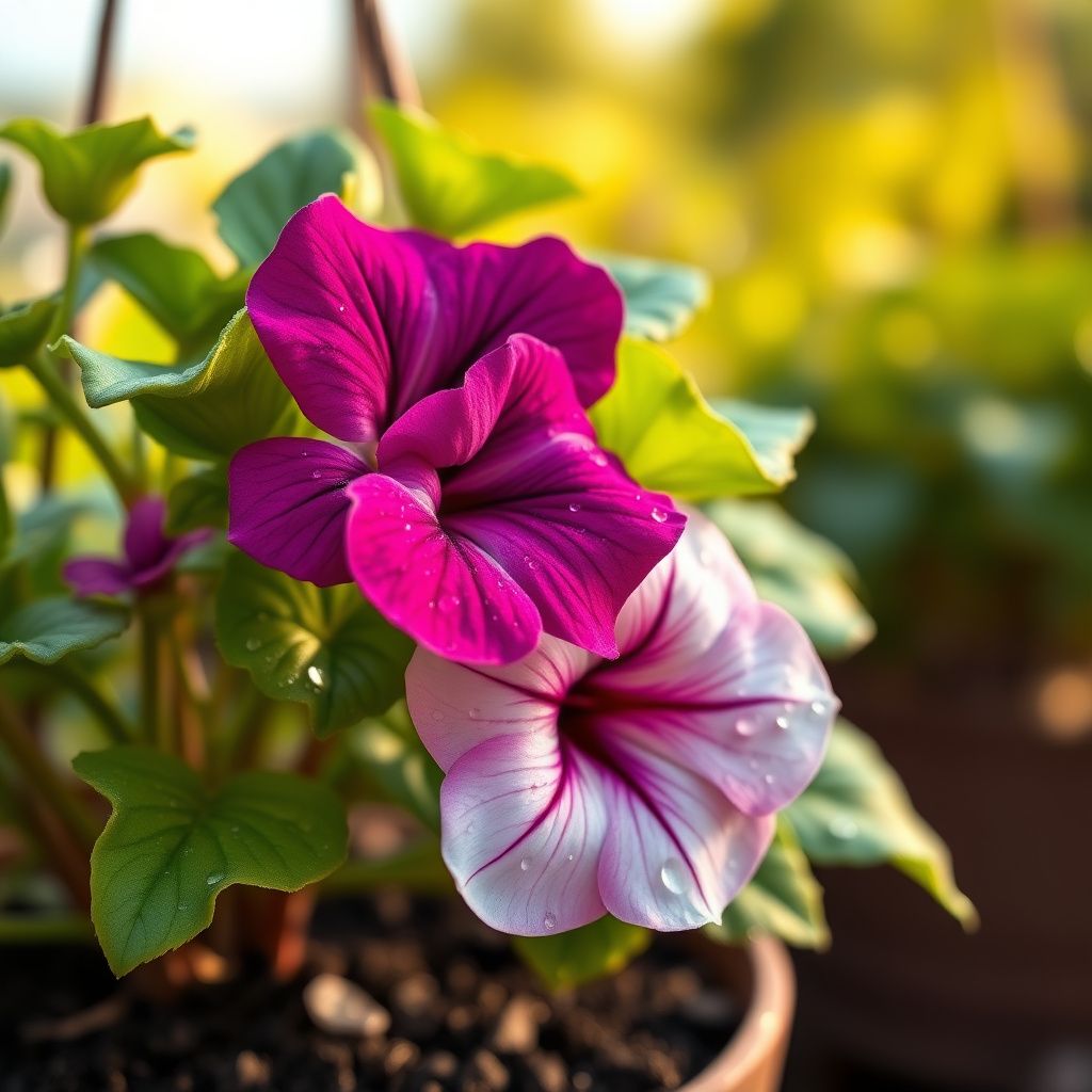 Double Petals Petunia Petunia spp. Seeds for Planting in Hanging Baskets