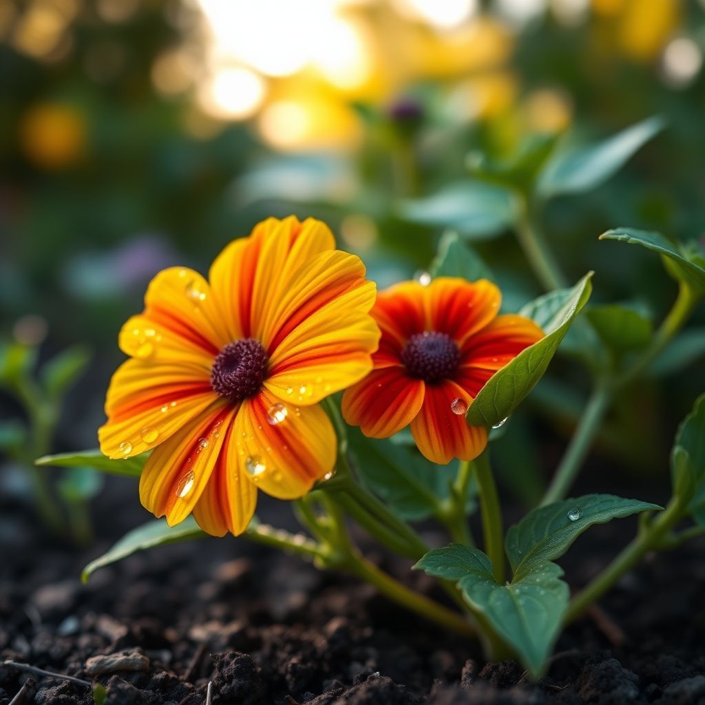 Yellow Red Bellfarm Flower seeds for Planting - Wildflower Mix, Heirloom & GMO Free Seeds for Home Garden