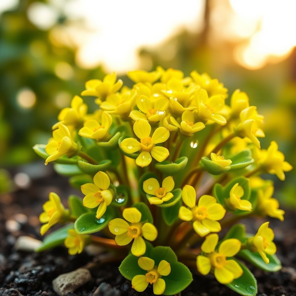 Yellow Sedum Flower seeds for Planting - Fragrant Blossoms, Heirloom & GMO Free Seeds for Home Garden