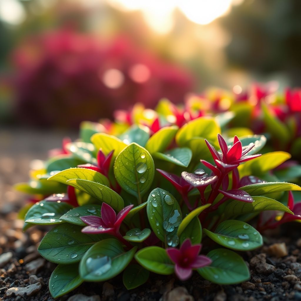 Maroon Jovibarba Seeds for Planting - Vibrant Perennial Ground Cover