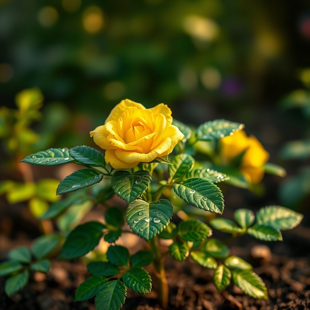 Yellow Manchu Rose Flower Seeds Planting