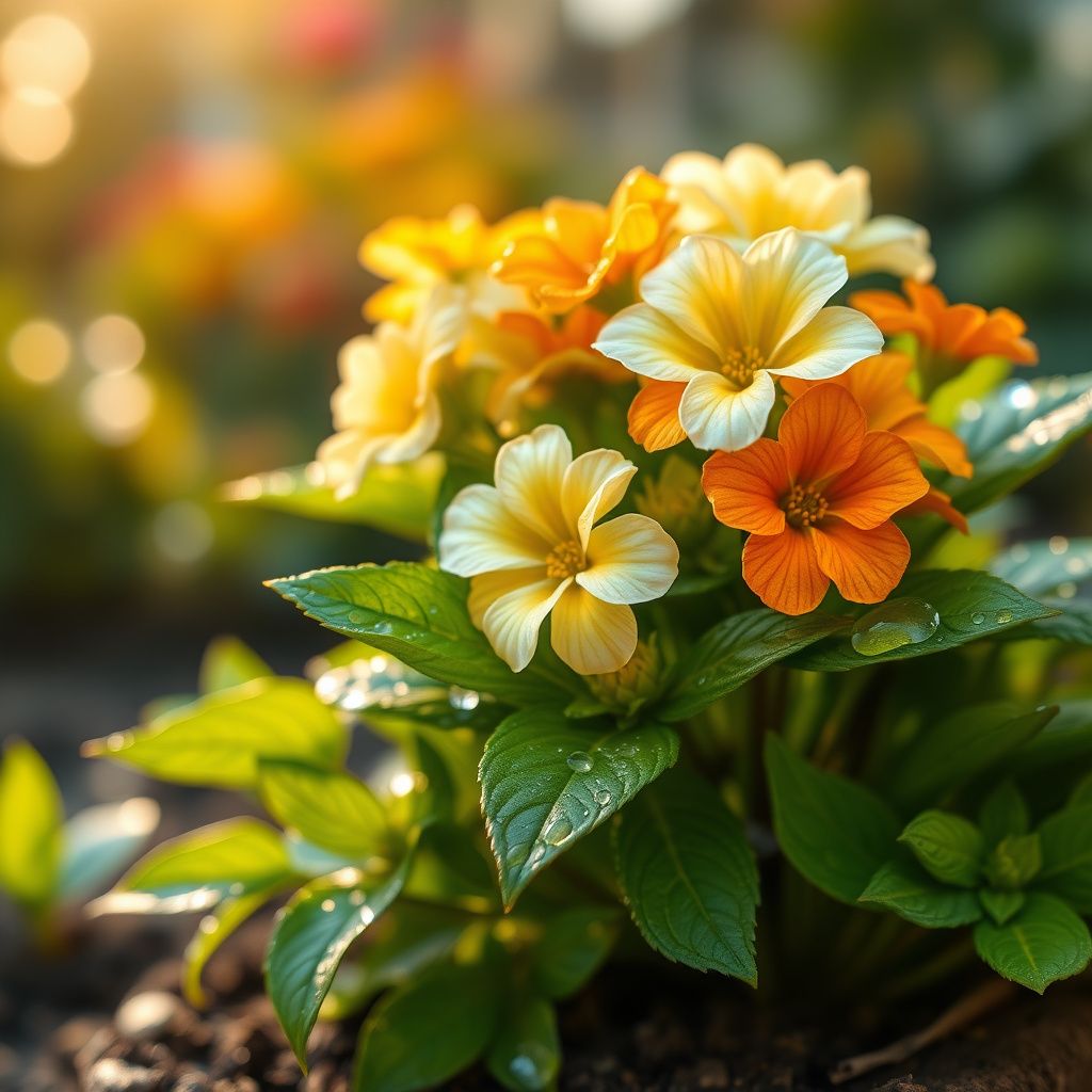 Malve Flower Seeds Mix – Yellow, White, Light Orange, and Orange-Red Colors