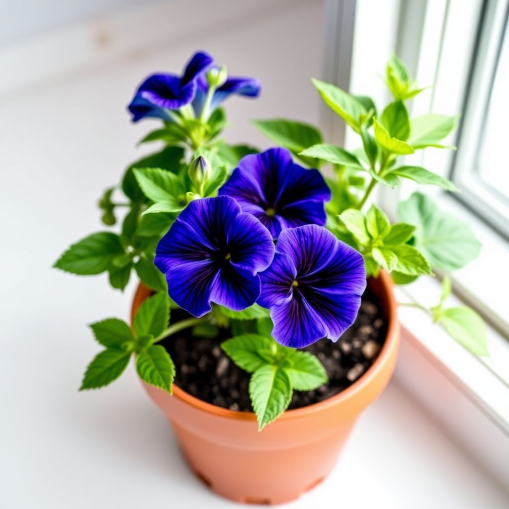 Deep Blue Petunia Flower Seeds for Planting Heirloom NONGMO Easy to Grow Garden Blooms 
 
 Sale