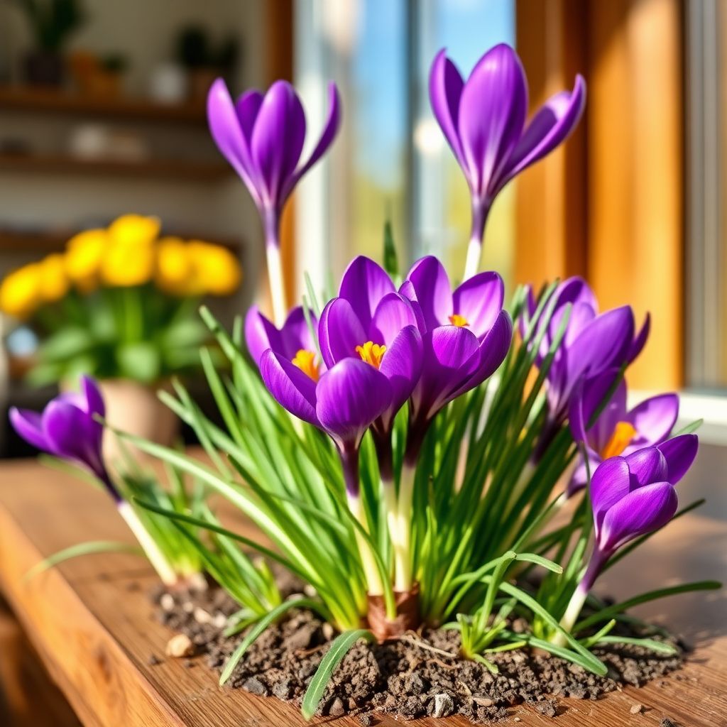 Crocus sativus Saffron Crocus Flower Seeds with Classic Purple Garden Blooms