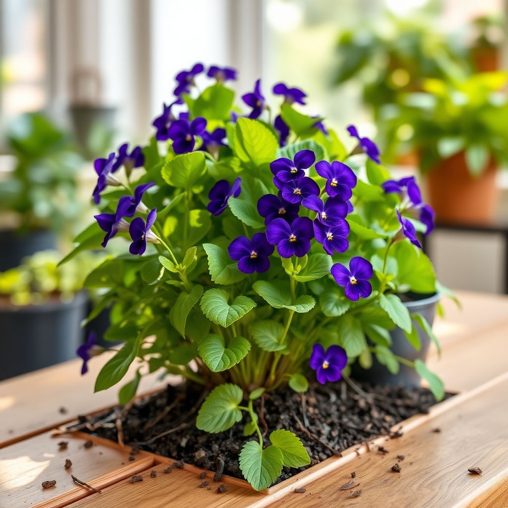 Viola Engel Blueberry Glow Seeds for Striking Violet Flowers