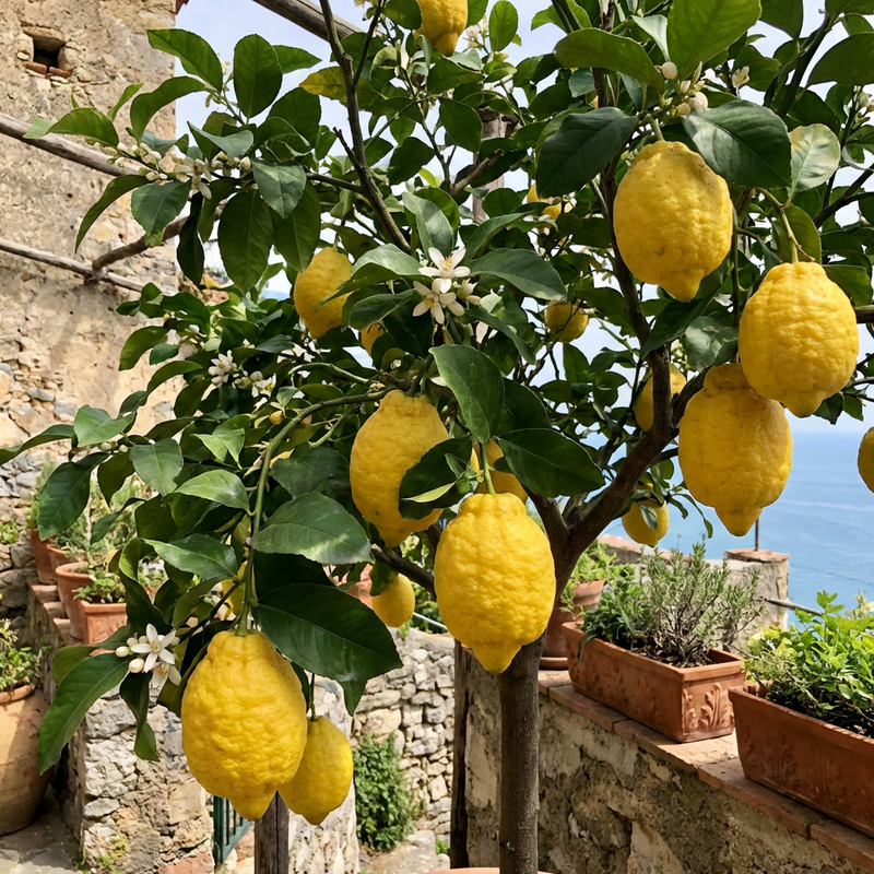 Italian Amalfi Lemon Fruit Seeds for Planting – Heirloom, Non-GMO, High Germination Organic Garden Seeds