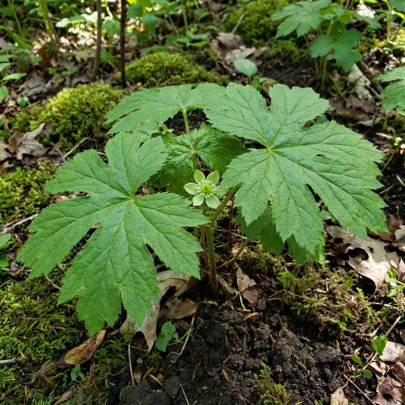Goldenseal Root Seeds for Woodland Shade Gardens and Natural Landscape Growing