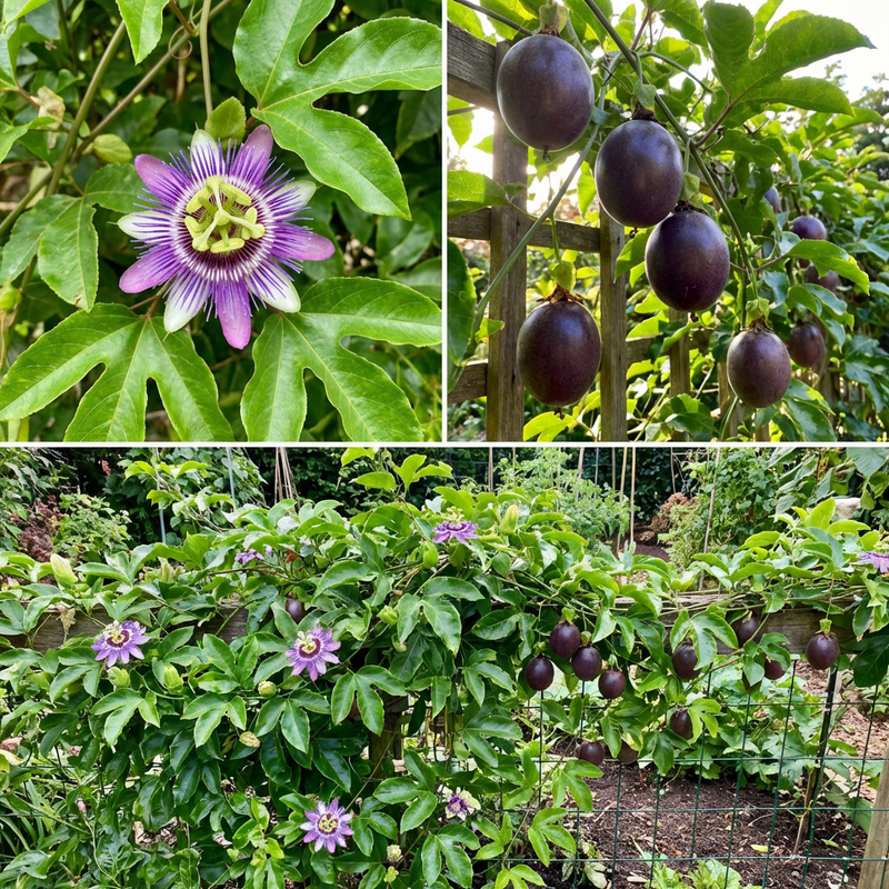 Purple Passion Fruit Seeds for Home Garden Cultivation and Tropical Vine Growing