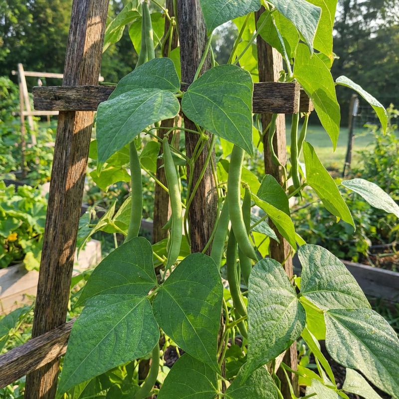 Heirloom Missouri Wonder Pole Bean Seeds – Climbing Green Beans for Planting, Non-GMO, Organic Garden Seeds
