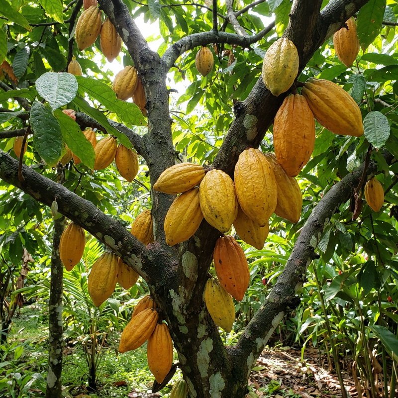 Cacao Fruit Seeds for Tropical Garden Growing Chocolate Tree Variety