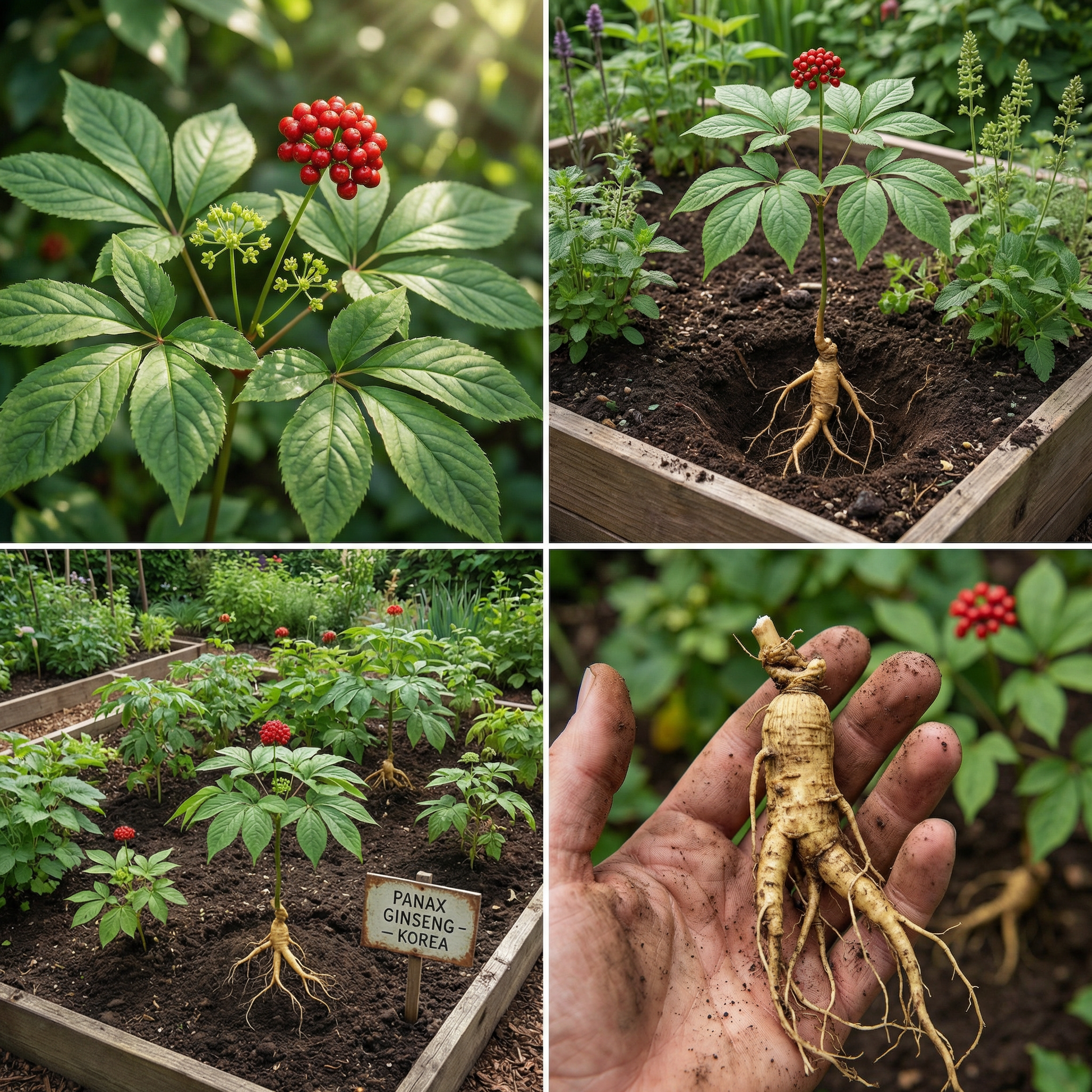 Korean Ginseng (Panax ginseng) Seeds for Traditional Garden Growing and Botanical Collection