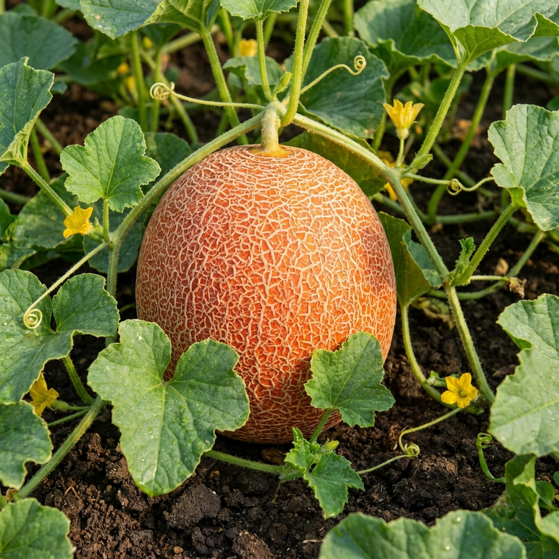 Red Cantaloupe Melon Seeds for Home Garden Growing and Summer Harvest