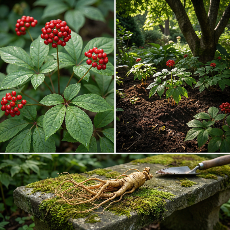 Korean Ginseng Seeds for Traditional Garden Growing and Botanical Collection