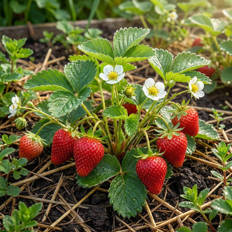 Fragaria × ananassa ‘Albion’ Strawberry Variety Seeds for Home Garden