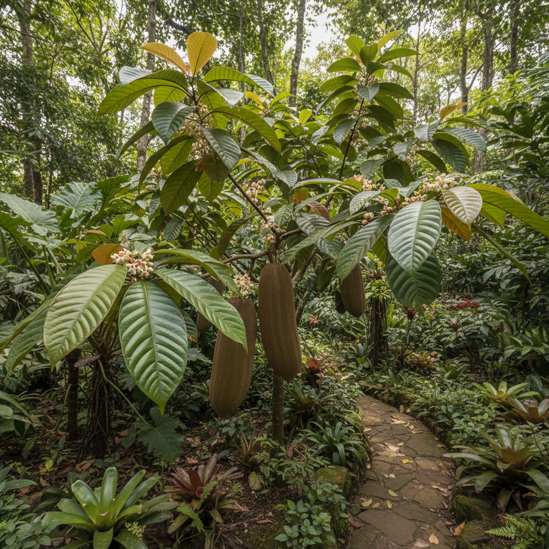 Theobroma grandiflorum Cupuacu Tropical Tree Seeds for Home Garden Cultivation