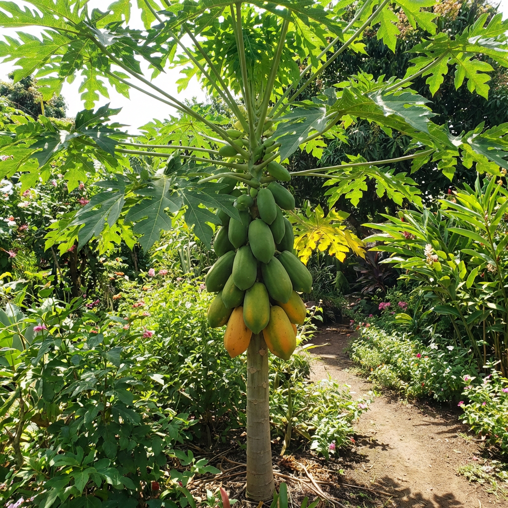 Carica papaya ‘Red Lady’ Taiwan Variety Seeds for Tropical Home Garden