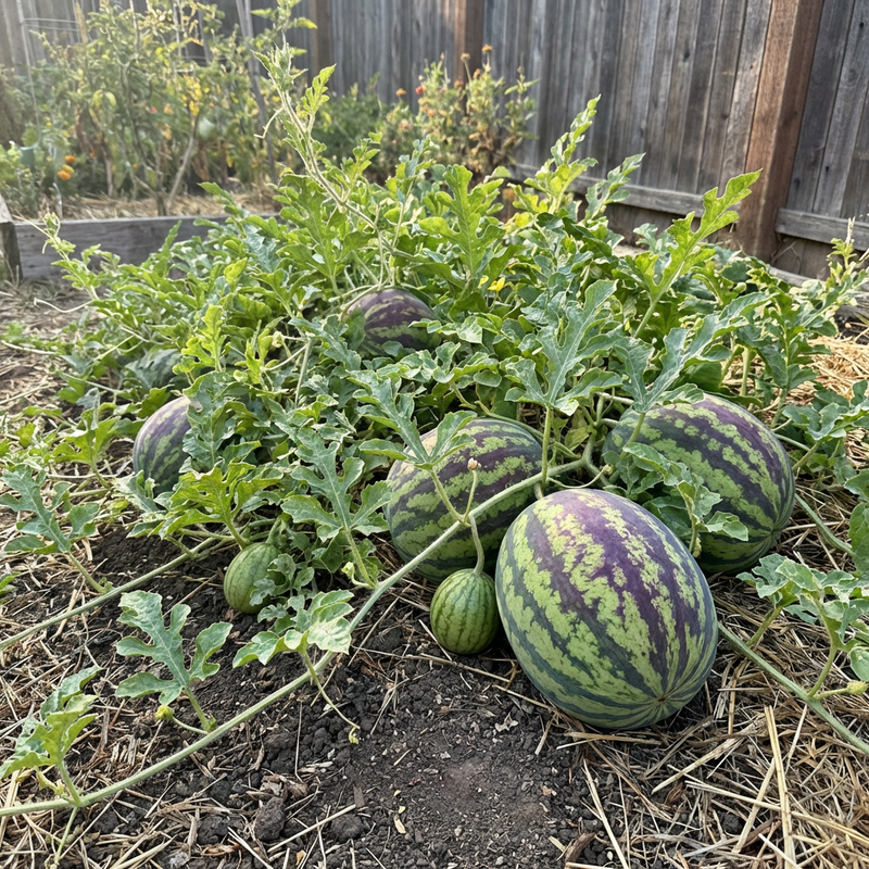 Green Purple Watermelon Fruit Seeds for Planting – Heirloom, Non-GMO, High Germination Organic Garden Seeds