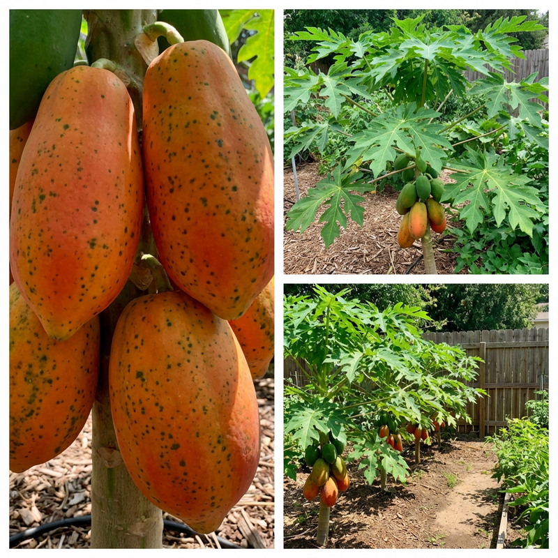 Red Lady Papaya Fruit Seeds for Home Garden and Tropical Growing