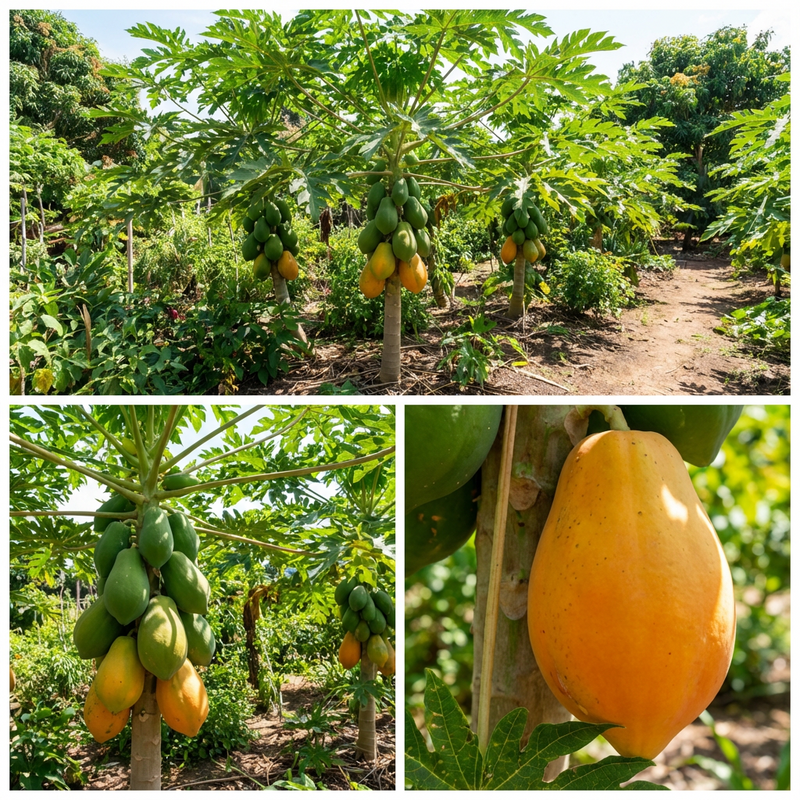 Taiwan Red Lady Papaya Seeds for Home Garden and Tropical Growing