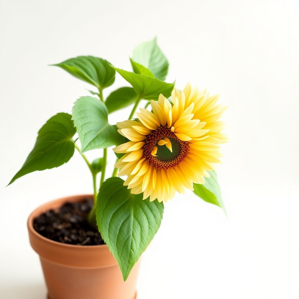 Cream Sunflower Flower seeds for Planting - Fragrant Blossoms, Heirloom & GMO Free Seeds for Home Garden