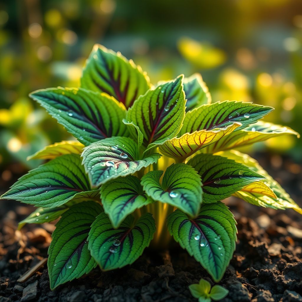 Coleus Green & Black Seeds for Planting