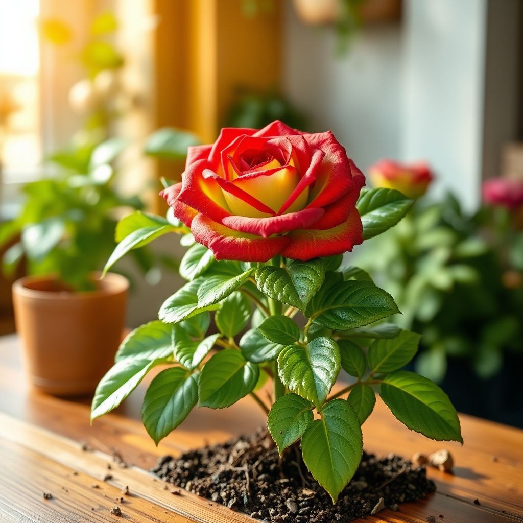 Green Rose Flower Seeds with Red Edge - Unique Garden Planting, Easy-to-Grow Perennial