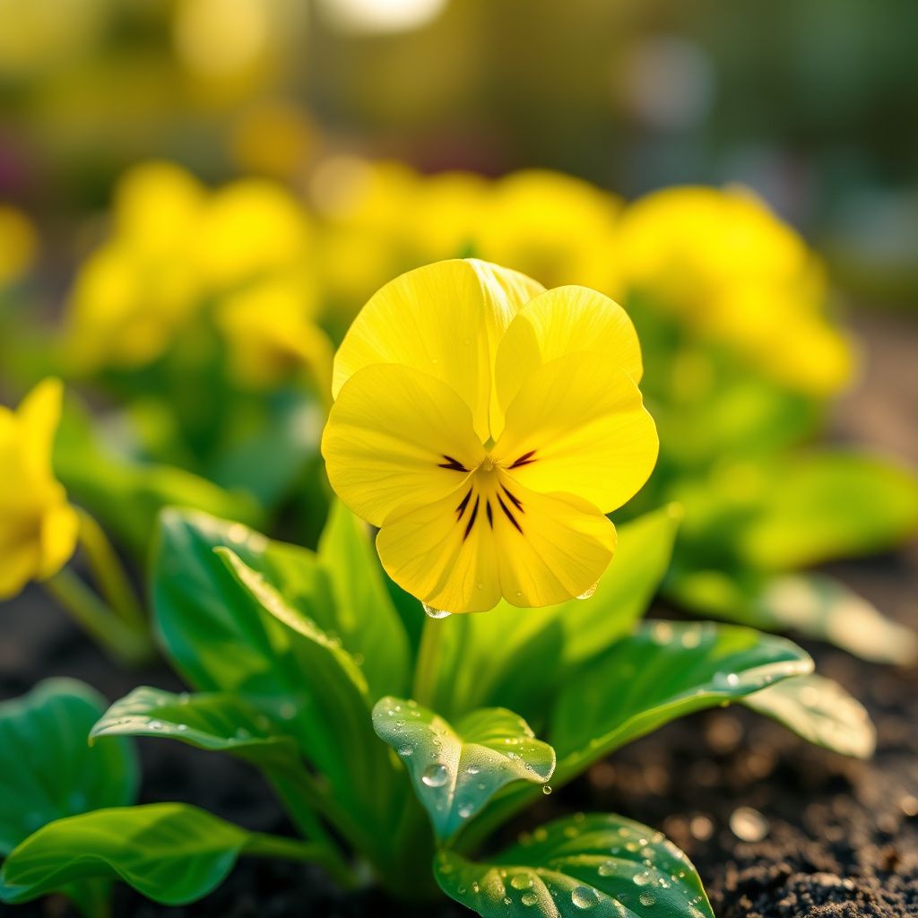 Yellow Viola Flower seeds for Planting - Perfect for Borders, Heirloom & GMO Free Seeds for Home Garden