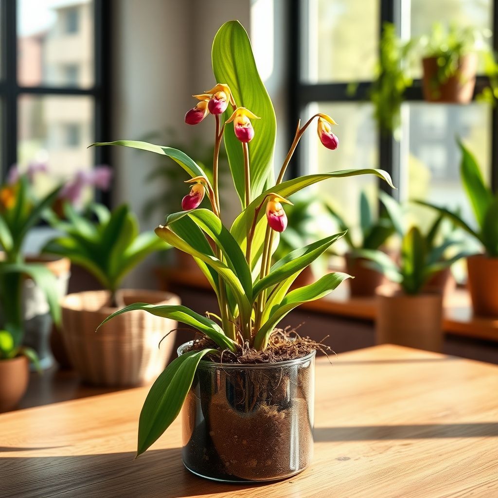 Slipper Orchid Plant Seeds for Stunning Floral Displays, Premium Quality Seeds for Gardening Enthusiasts
